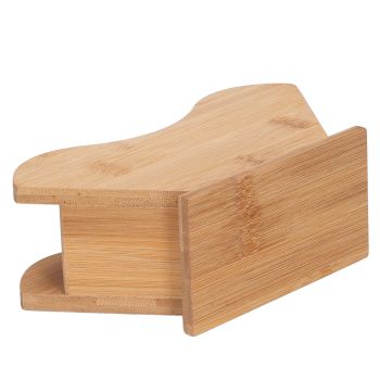 Coffee Filter Paper Holder Bamboo Countertop Reusable V Shape Tissue Dispenser for Home