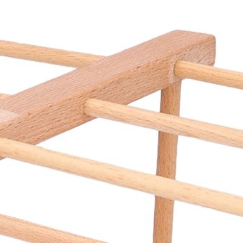 Wooden Noodle Drying Rack 15.4 X 8.7 X 11.8in Foldable Prevent Slipping Pasta Drying Rack for Home