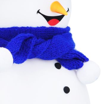 Cute Snowman Design Silicone Night Lamp USB Charging Touch Control Colorful Music Sleeping LightBoy Type