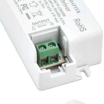 LED Driver Input AC100‑240V 0.35A Output DC12V 0.5A 6W LED Transformer for Bathroom