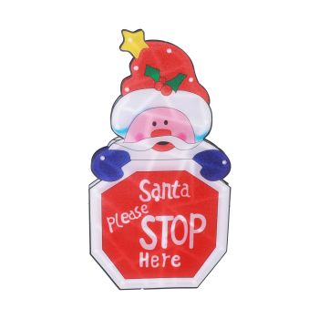 LED Christmas Decoration Light Santa Claus Lighted Window Decoration Battery Powered with Suction Cup for Christmas Decoration