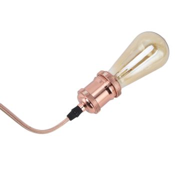 E27 Lamp Holder with Cord Vintage Pendant Light Lampholder for Bedroom 100‑240V
