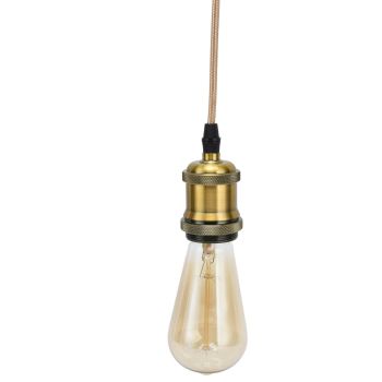 E27 Lamp Holder with Cord Vintage Pendant Light Lampholder for Bedroom 100‑240V