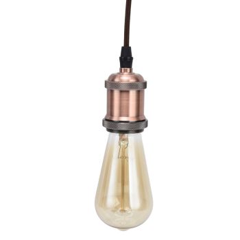 E27 Lamp Holder with Cord Vintage Pendant Light Lampholder for Bedroom 100‑240V