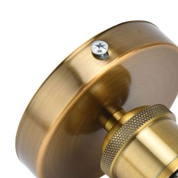 Vintage E26 E27 Lamp Socket Ceiling Lamp Holder with Accessories for Kitchen Bedroom Living Room 100‑240VAntique Gold