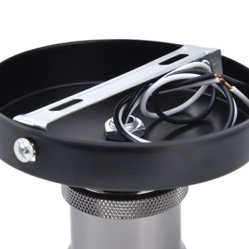 Vintage E26 E27 Lamp Socket Ceiling Lamp Holder with Accessories for Kitchen Bedroom Living Room 100‑240VBlack