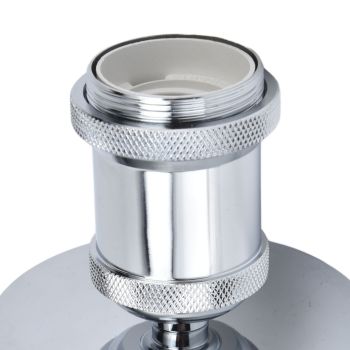 Vintage E26 E27 Lamp Socket Ceiling Lamp Holder with Accessories for Kitchen Bedroom Living Room 100‑240VSilver