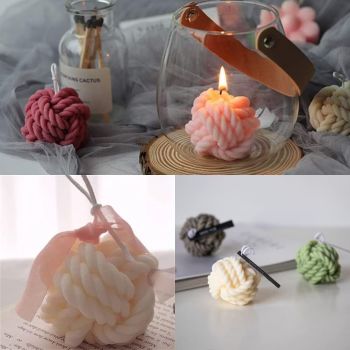 3D Silicone Candle Mould for DIY Candles Wax Soap Chocolate Crafts Ornaments Scented Candle