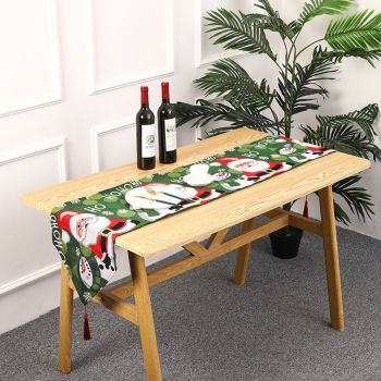 Christmas Table Runner Tablecloths Party Christmas Theme Table Cover New Year Party Xmas Desktop Decoration New Year Gift