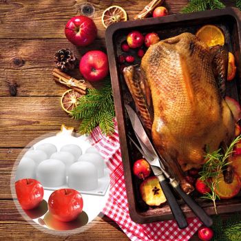 Christmas Eve 15 Cavity Apple Design Silicone Cake Molds Chocolate Mousse Pastry Bakeware Moulds Kitchen Dessert Baking Tools