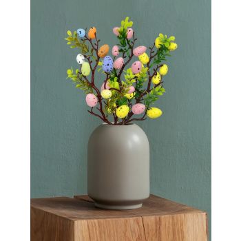 3pcs Easter Decoration Egg Tree Branch Colorful Foam Egg Stems for Easter Day Home Decoration 35cm