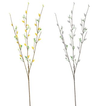 Artificial Flower Branch Simulation Bendable Decorative Fake Camellia Flowers for Arrangements Craft Projects Yellow