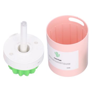 280ml Cactus Desktop Humidifier USB Power Supply Mute Nano Atomization HumidifierPink