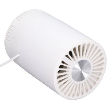 Desktop Air Purifier Intelligent USB Powered Ultra Quiet Negative Ion Air Purifier for Home Travel CarWhite