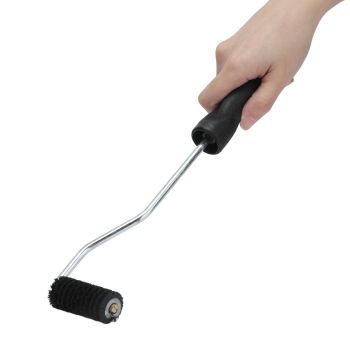 Fiberglass Laminating Roller 22x50mm Bristle Bubble Roller Aluminum Alloy Acetone Washable for Resin Laminating