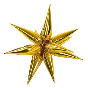 24Pcs Aluminum Foil Balloons Set Explosion Star Balloons for Wedding Celebration Holiday Party Arrangement Decoration