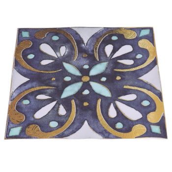 4Pcs/Set Antique Tile Stickers Retro Style Waterproof Self Adhesive Decals for Kitchen Bathroom Decor 30x30cm