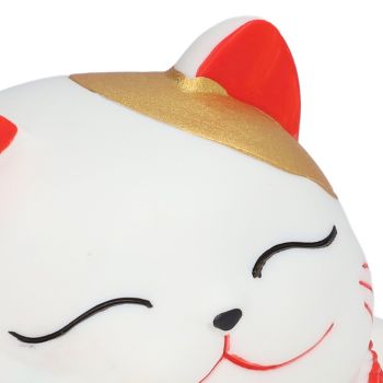 Piggy Bank Big Lucky Cat Shape Deposit 1000 Coins Natural Colors Washable Fadeless Waterproof Coin Bank