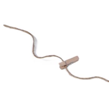 Wooden Beads Photo Display Multi Purpose Simple Design Anti Friction Hanging Photo Display with Wood Bead for DIY Decor