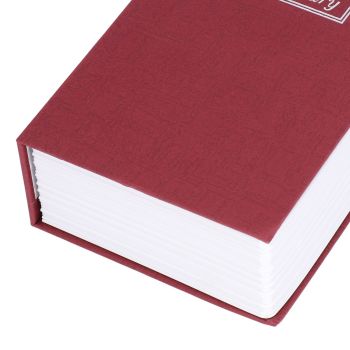 Book Shaped Steel Safe Classic Secret Book Safe Lock Password Type Household Storage BoxRed