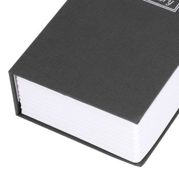 Book Shaped Steel Safe Classic Secret Book Safe Lock Password Type Household Storage BoxBlack