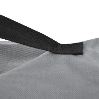 Grill Cover 600D Oxford Fabric Dustproof Barbecue Grill Protector with Zipped Pockets Gray