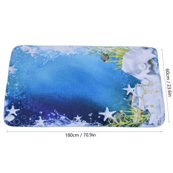 Household Bathroom Floor Carpet Static Electricity Prevention Anti Slip Flannel Mat60x180cm