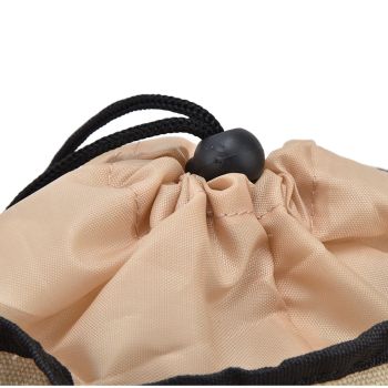 Foraging Bag Canvas Foldable Portable Thick Unique Simple Appearance Belt Fruit Picking Pouch for Outdoor CampingKhaki