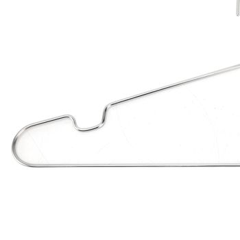10pcs Clothes Hangers Stainless Steel Heavy Duty Prevent Slip Space Saving Coat Drying Hangers