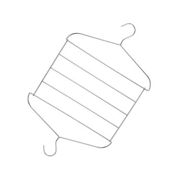 Stainless Steel Magic Pants Hangers Foldable Multifunctional Space Saving Slacks Hangers for Pants Clothes