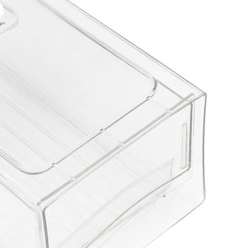 Fridge Containers Food Grade Transparent Pantry Storage Bin Stackable Classification Storage Drawer Type Organizing BinsS