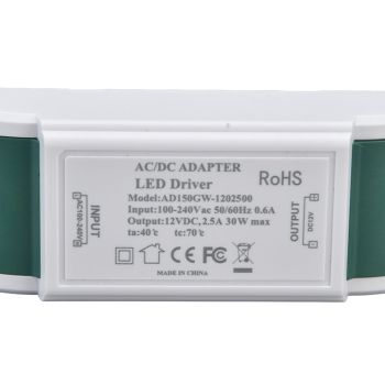 LED Driver 12V DC 30W 2.5A Constant Current Voltage LED Light Transformer for Home Decoration DIY Lamp AC 100‑240V