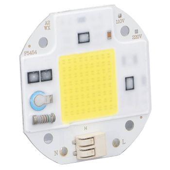 COB Lamp Bead High Power LED Chip High Brightness COB Light Emitter Drive Free for DIY Lighting 110V50W Cold White 5800K-6500K