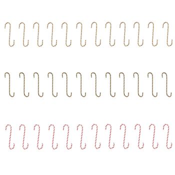 S Shaped Christmas Ornament Hooks Metal Unique Exquisite Decorative Christmas Ornament Hooks Hangers