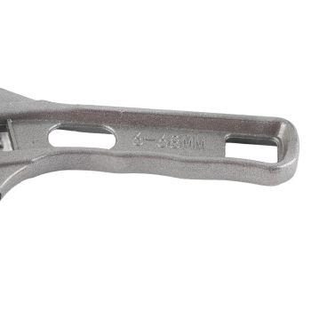 Bathroom Wrench Aluminum Adjustable Large Opening Wrench for Bathroom Basin Drain Repair Tools 6‑68mm Clamping Range