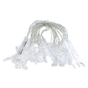 LED String Light Outer Space Astronaut Planet Spaceship Shape Waterproof Led String Room Decor for Christmas Festival Warm White 3 Batteries 20LED
