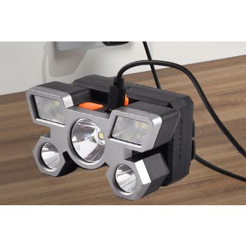 Headlamp Flashlight USB Rechargeable LED Head Light with 4 Modes for Camping Fishing and Outdoor Activities