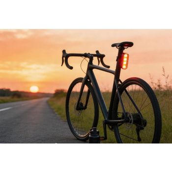 2Pcs Bike Tail Light 4 Modes Bike Rear Light Waterproof Bicycle Taillight-White