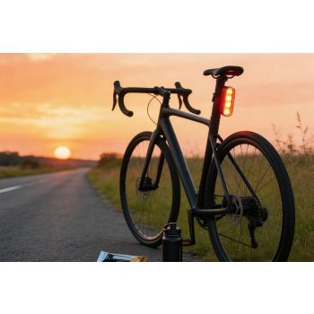2Pcs Bike Tail Light 4 Modes Bike Rear Light Waterproof Bicycle Taillight-Red