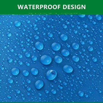 Camping Ground Sheet Waterproof Silver Coated Sunlight Resistant Quick Dry Outdoor Mat - Blue 230*140cm