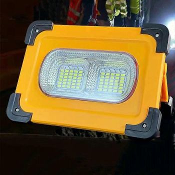 LED Portable Solar Lamp Fast Charging Rechargeable Light with Rotatable Handle for Outdoor Camping Emergency Home Large