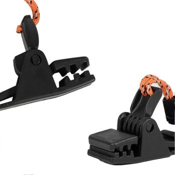 4pcs Rustproof Tent Clip Plastic Clamp for Awning Secure Outdoor Camping