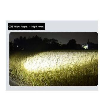 Outdoor Camping Emergency Small Portable Rechargeable Torch 18650 Lithium COB LED Flashlight Gold