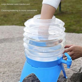 Outdoor Foldable Water Container Camping Folding Water Bucket 7.5L