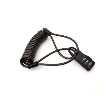 Anti-theft Motorcycle Cycling Scooter Bicycle Lock Cable Lock Helmet Lock - Black