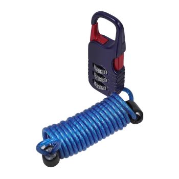 Password Lock for Bike Bicycle Wire Lock for Daily Use Blue