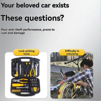 Bicycle Lock Mountain Bike Lock Alloy Chain Lock Anti-Theft Safety Chain Locks Portable Alloy Lock 4x70cm