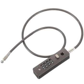 Combination Cable Lock Password 4-Digit Security Lock for Bicycles