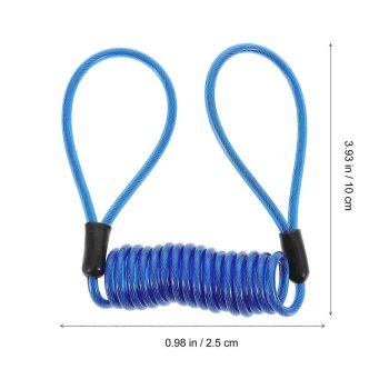 3 Pcs Bicycle Lock Cable Disc Lock Reminder Motorcycle Bike Bicycle Cable Spring Antitheft Protection Handlebar Alarm Wire
