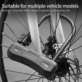 Durability Bike Lock Rusts Resistant Bicycles Lock Multifunction Key Lock for Various Cycling Enthusiasts -Orange